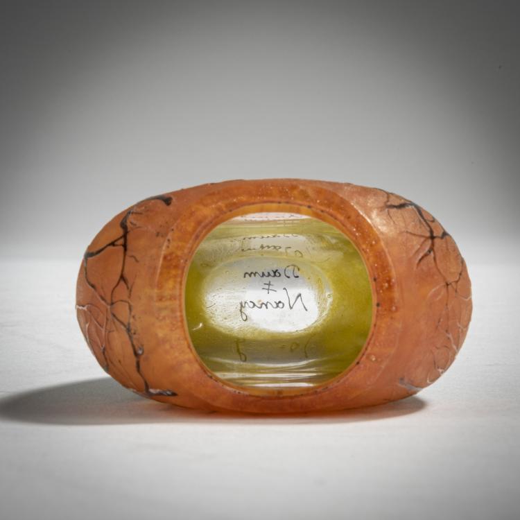 Bild 3 zu Objekt, Miniaturvase 'Cr&eacute;puscule neige' oder 'Paysage hiver', um 1906, Daum Fr&egrave;res, Nancy, 153B 134