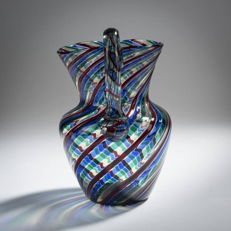 Bild 3 zu Objekt, 'A canne ritorte' jug, c. 1955, Fulvio Bianconi, Venini & C., Murano, 155C 783