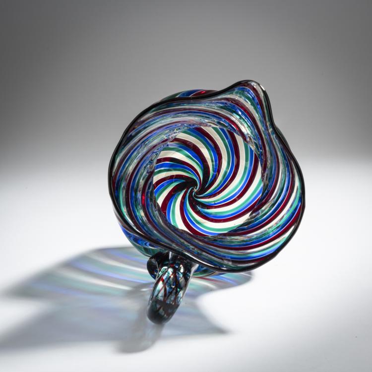 Bild 5 zu Objekt, 'A canne ritorte' jug, c. 1955, Fulvio Bianconi, Venini & C., Murano, 155C 783