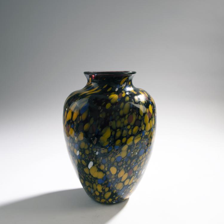 Hauptbild zu Objekt, Vase 'A macchie', 1930er Jahre, Toso, Fratelli, Murano (zugeschrieben), 155C 894
