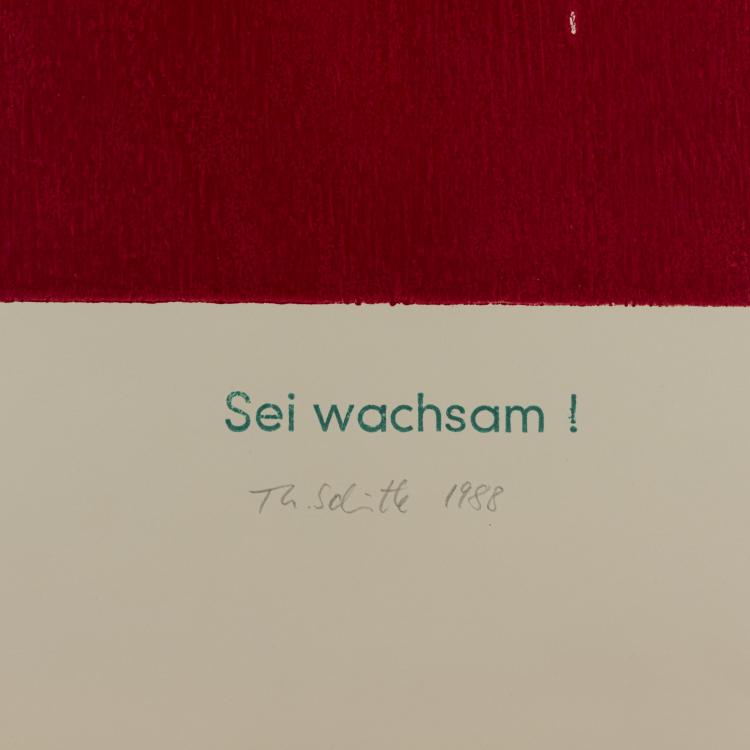 Bild 1 zu Objekt, 'Be Vigilant', 1988, Thomas Sch&uuml;tte, Edition Griffelkunst, Hamburg, 154D 514