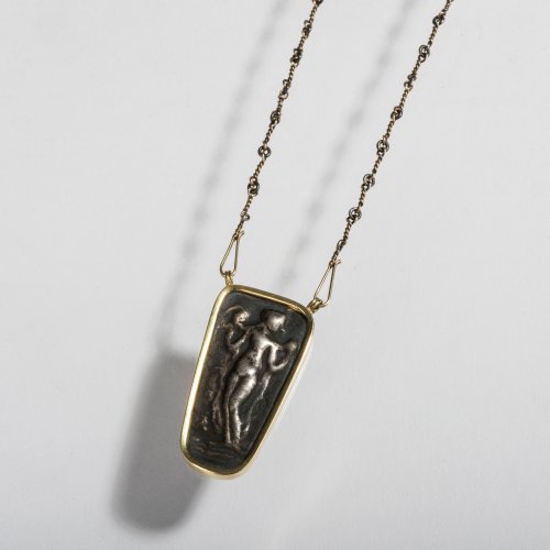 Necklace with a pendant of an ancient dancer, 1993