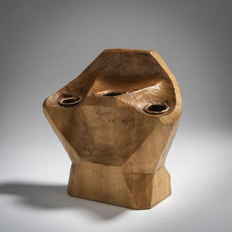 Bild 2 zu Objekt, Anthroposophischer Kerzenleuchter, 1930-50, Rudolf Steiner (Umkreis), Schnitzwerkstatt, Dornach (zugeschrieben), 154A 28