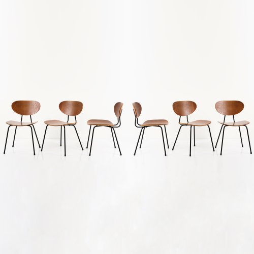 Set of six '145' side chairs, 1954