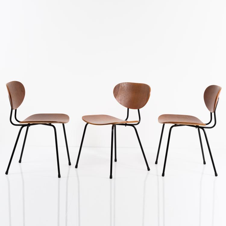 Bild 1 zu Objekt, Set of six '145' side chairs, 1954, Kurt Nordstr&ouml;m, Knoll International, New York, 154A 159