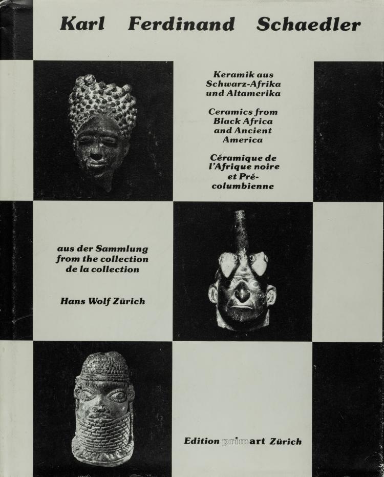 Hauptbild zu Objekt, Keramik aus Schwarz-Afrika und Altamerika aus der Sammlung Hans Wolf Z&uuml;rich, 1985, 154D 709