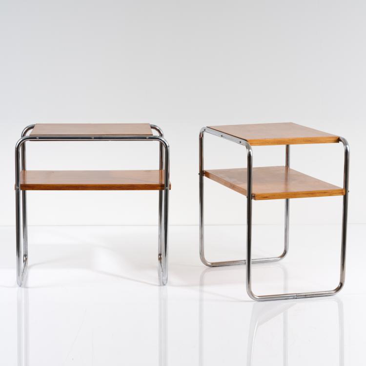 Bild 2 zu Objekt, Zwei Beistelltische 'B 12', 1928, Marcel Breuer, Thonet, Frankenberg, 154A 37