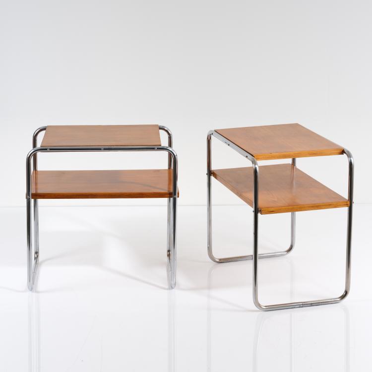 Bild 3 zu Objekt, Zwei Beistelltische 'B 12', 1928, Marcel Breuer, Thonet, Frankenberg, 154A 37