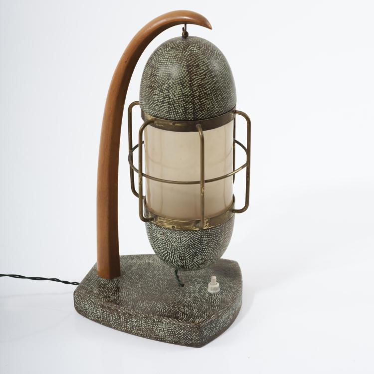 Hauptbild zu Objekt, Table light, 1940s, Aldo Tura (attributed), Tura, Mailand (zugeschrieben), 155A 13