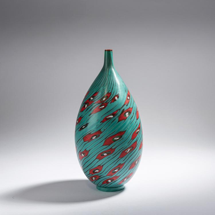 Hauptbild zu Objekt, One-off Vase 'Fiori Verdi', 1998, Yoichi Ohira, Serena, Livio, Murano, 155C 814