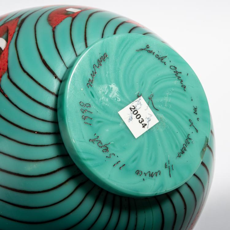 Bild 2 zu Objekt, One-off Vase 'Fiori Verdi', 1998, Yoichi Ohira, Serena, Livio, Murano, 155C 814