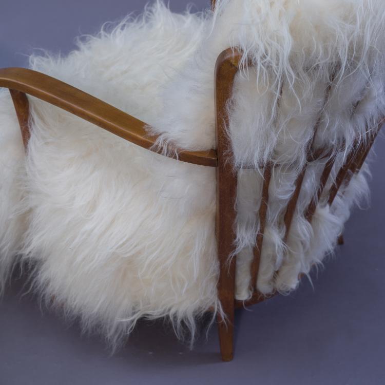 Bild 6 zu Objekt, Zwei Armlehnsessel, 1940er Jahre, Hansen, Fritz, Kopenhagen (zugeschrieben), 155B 325