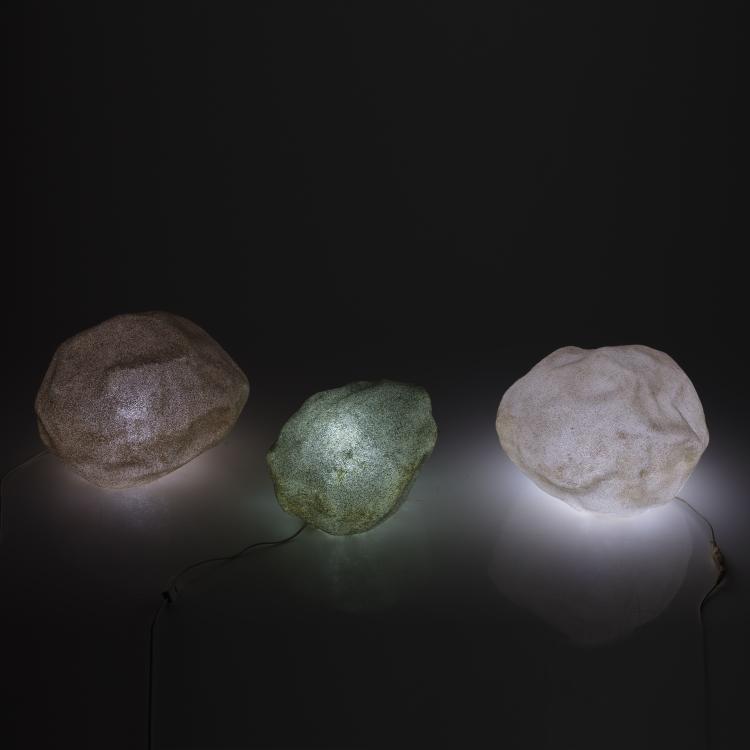 Bild 1 zu Objekt, Drei Bodenleuchten 'Fels-Dorra', 1969, Andr&eacute; Cazenave, Atelier A., Paris., 155B 541