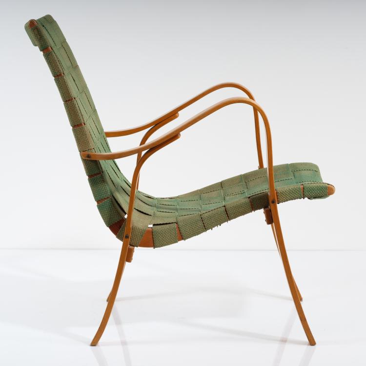 Hauptbild zu Objekt, Armlehnsessel, um 1950, Gustaf Axel Berg (zugeschrieben), V&auml;sby M&ouml;bel- och Inredningsfabrik, Upplands V&auml;sby, 155B 398