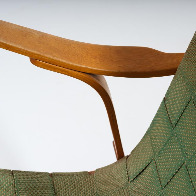 Bild 3 zu Objekt, Armlehnsessel, um 1950, Gustaf Axel Berg (zugeschrieben), V&auml;sby M&ouml;bel- och Inredningsfabrik, Upplands V&auml;sby, 155B 398