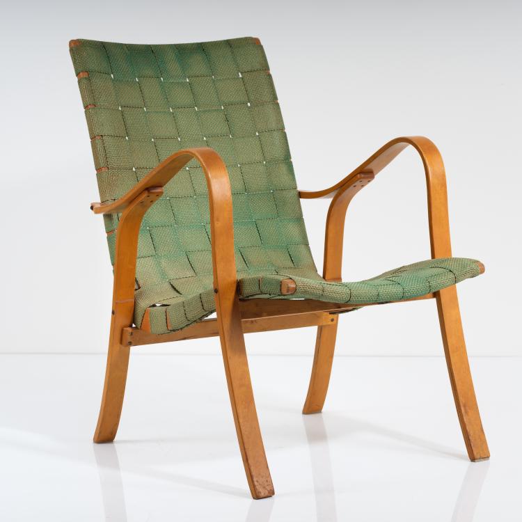 Bild 6 zu Objekt, Armlehnsessel, um 1950, Gustaf Axel Berg (zugeschrieben), V&auml;sby M&ouml;bel- och Inredningsfabrik, Upplands V&auml;sby, 155B 398