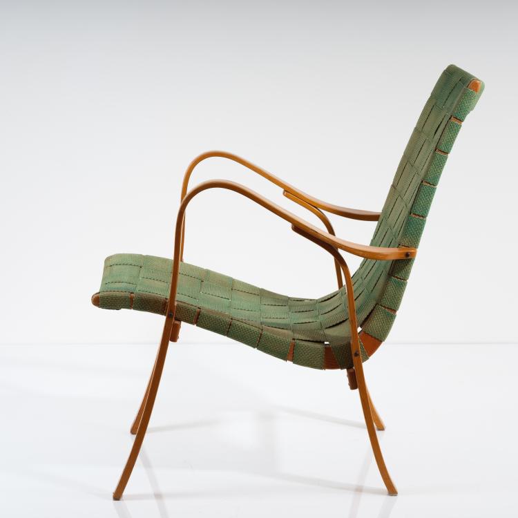 Bild 9 zu Objekt, Armlehnsessel, um 1950, Gustaf Axel Berg (zugeschrieben), V&auml;sby M&ouml;bel- och Inredningsfabrik, Upplands V&auml;sby, 155B 398