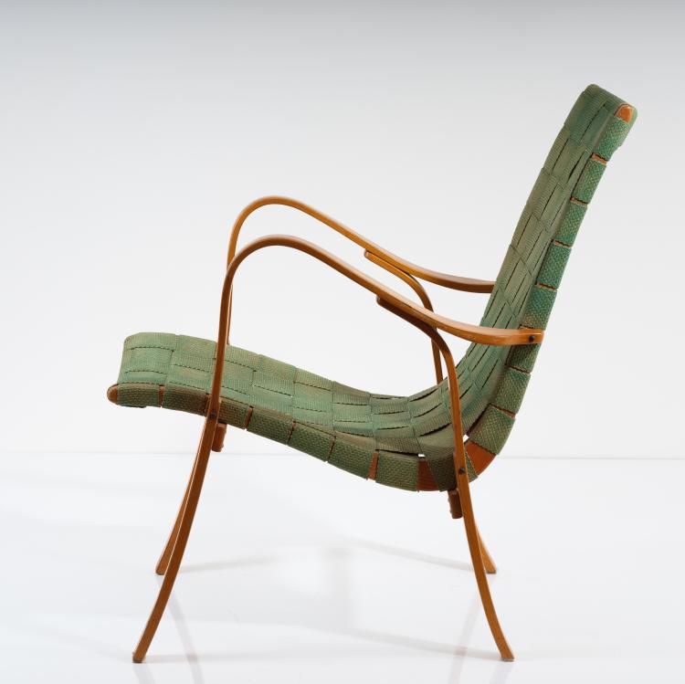 Bild 10 zu Objekt, Armlehnsessel, um 1950, Gustaf Axel Berg (zugeschrieben), V&auml;sby M&ouml;bel- och Inredningsfabrik, Upplands V&auml;sby, 155B 398