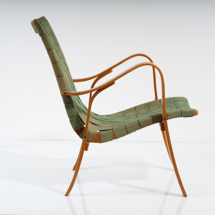 Bild 11 zu Objekt, Armlehnsessel, um 1950, Gustaf Axel Berg (zugeschrieben), V&auml;sby M&ouml;bel- och Inredningsfabrik, Upplands V&auml;sby, 155B 398