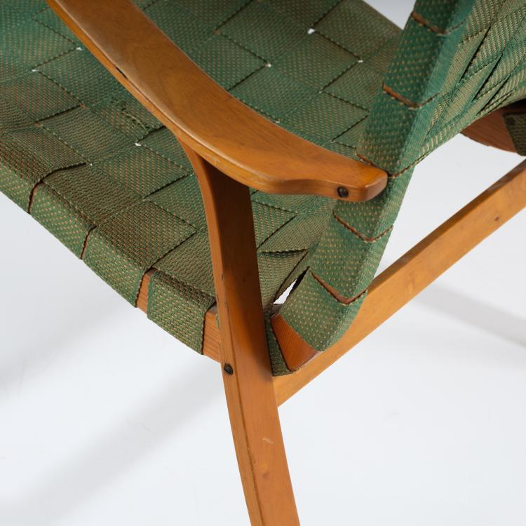 Bild 12 zu Objekt, Armlehnsessel, um 1950, Gustaf Axel Berg (zugeschrieben), V&auml;sby M&ouml;bel- och Inredningsfabrik, Upplands V&auml;sby, 155B 398