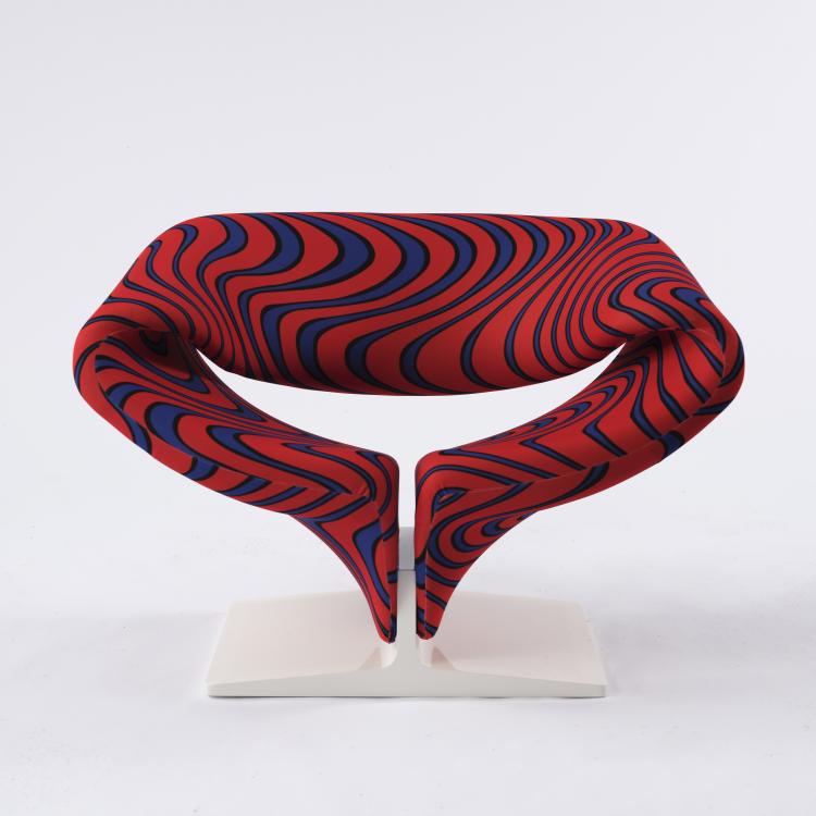 Hauptbild zu Objekt, 'Ribbon' chair, 1966, Jack Lenor-Larsen,Pierre Paulin, Artifort, Maastricht, 154A 133