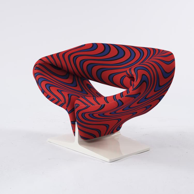 Bild 2 zu Objekt, 'Ribbon' chair, 1966, Jack Lenor-Larsen,Pierre Paulin, Artifort, Maastricht, 154A 133