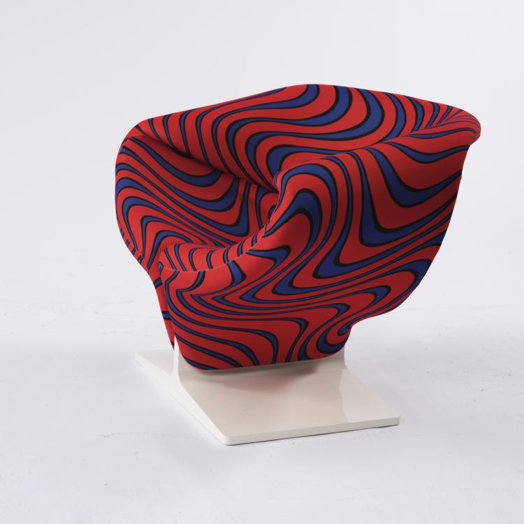 Bild 3 zu Objekt, 'Ribbon' chair, 1966, Jack Lenor-Larsen,Pierre Paulin, Artifort, Maastricht, 154A 133