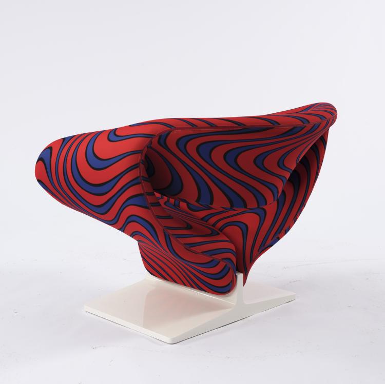 Bild 5 zu Objekt, 'Ribbon' chair, 1966, Jack Lenor-Larsen,Pierre Paulin, Artifort, Maastricht, 154A 133