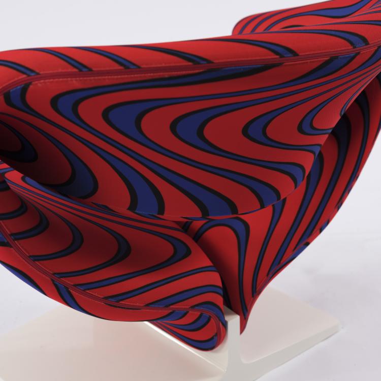 Bild 7 zu Objekt, 'Ribbon' chair, 1966, Jack Lenor-Larsen,Pierre Paulin, Artifort, Maastricht, 154A 133