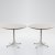 Set of two 'Pedestal 5453' sofa tables, 1961