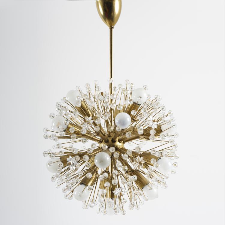 Bild 2 zu Objekt, Deckenleuchte, um 1955, Emil Stejnar, Nikoll, A. Rupert, Wien (zugeschrieben), 155B 445