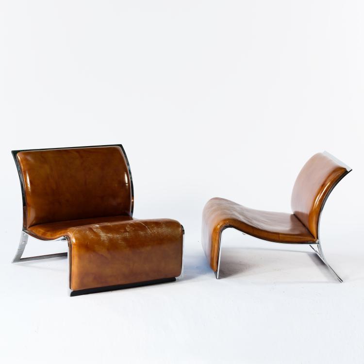 Hauptbild zu Objekt, Zwei Sessel, um 1965, Vittorio Introini, Proposals, Gallarate, 155A 131