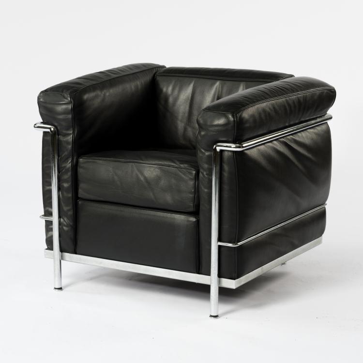 Hauptbild zu Objekt, 'LC 2' easy chair, 1928, Pierre Jeanneret,Charlotte Perriand,Le Corbusier Charles-&Eacute;douard Jeanneret-Gris, Cassina, Mailand, 155B 269