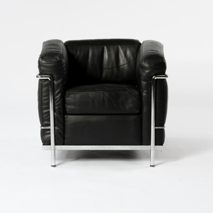 Bild 1 zu Objekt, 'LC 2' easy chair, 1928, Pierre Jeanneret,Charlotte Perriand,Le Corbusier Charles-&Eacute;douard Jeanneret-Gris, Cassina, Mailand, 155B 269