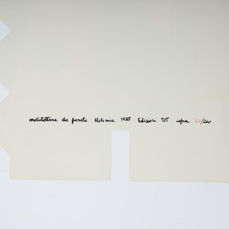 Bild 1 zu Objekt, Wall sculpture, 1985, Atelier Alchimia,Ennio Chiggio, TOT Galerie, Padua, 155A 103