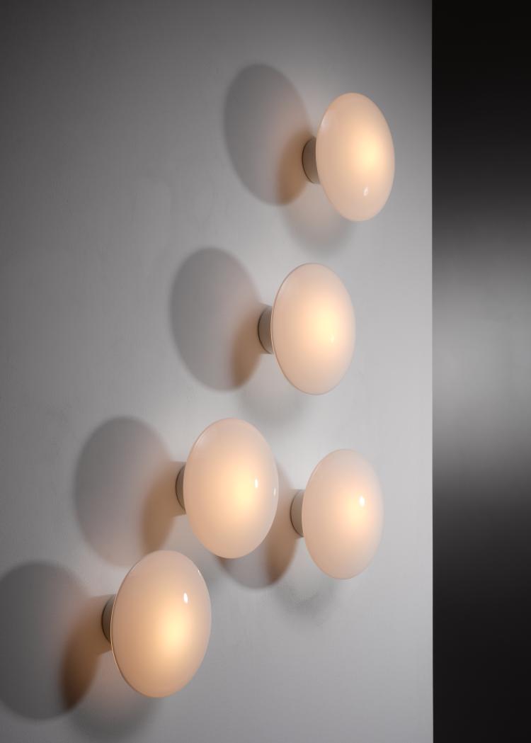 Bild 3 zu Objekt, Set of five 'Eklipta' wall lights, 1959, Arne Jacobsen, Poulsen, Louis, Kopenhagen, 154A 86