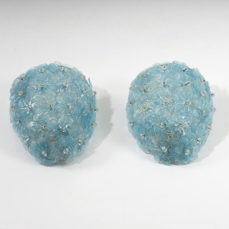 Bild 1 zu Objekt, Two wall lights, 1950s, Barovier & Toso, Murano, 155A 70