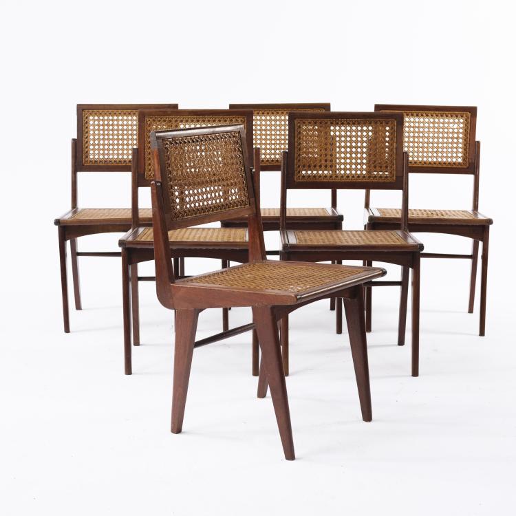 Bild 2 zu Objekt, Sechs St&uuml;hle, 1950, Marcel Gascoin, L'Arhec - Am&eacute;nagement Rational de l'Habitation et des Collectivit&eacute;s, Frankreich, 154A 139