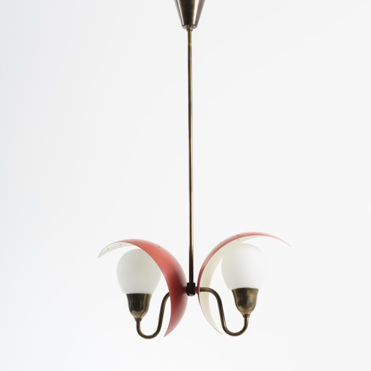 Hauptbild zu Objekt, Deckenleuchte, 1950er Jahre, Bent Karlby (zugeschrieben), Fog & M&oslash;rup, D&auml;nemark, 155B 413