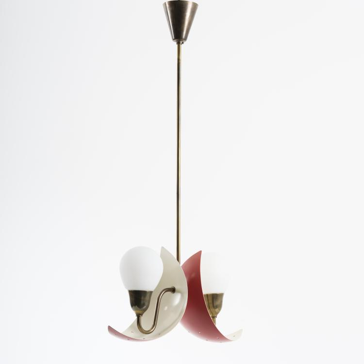 Bild 1 zu Objekt, Deckenleuchte, 1950er Jahre, Bent Karlby (zugeschrieben), Fog & M&oslash;rup, D&auml;nemark, 155B 413