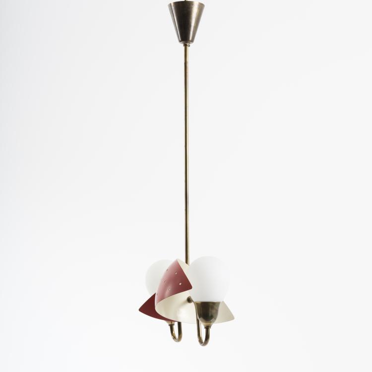 Bild 3 zu Objekt, Deckenleuchte, 1950er Jahre, Bent Karlby (zugeschrieben), Fog & M&oslash;rup, D&auml;nemark, 155B 413