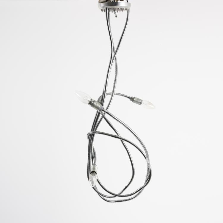 Bild 1 zu Objekt, Deckenleuchte 'Honda' und Wandleuchte 'Suzuki', 1985, Frank Schreiner - Stiletto, Stiletto Studios, Berlin, 154A 174