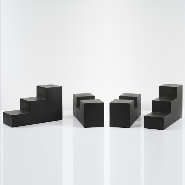 Hauptbild zu Objekt, Four 'Gli scacchi' seating objects, 1971, Mario Bellini, C&B Italia, Mailand, 155A 173