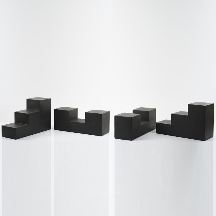 Bild 1 zu Objekt, Four 'Gli scacchi' seating objects, 1971, Mario Bellini, C&B Italia, Mailand, 155A 173