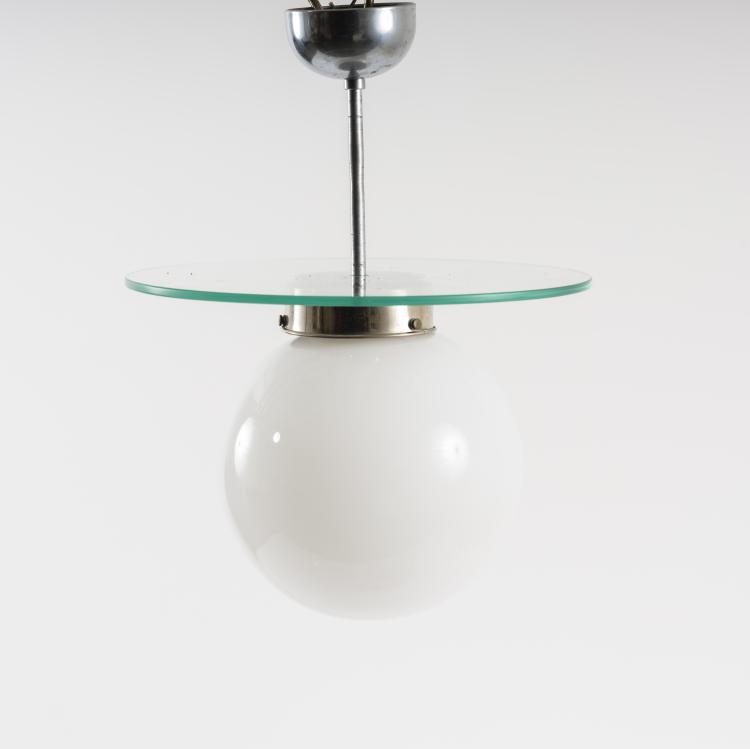 Bild 1 zu Objekt, Ceiling light, c. 1928, Wilhelm Wagenfeld (attributed), Staatliche Bauhochschule, Weimar (zugeschrieben), 154A 41