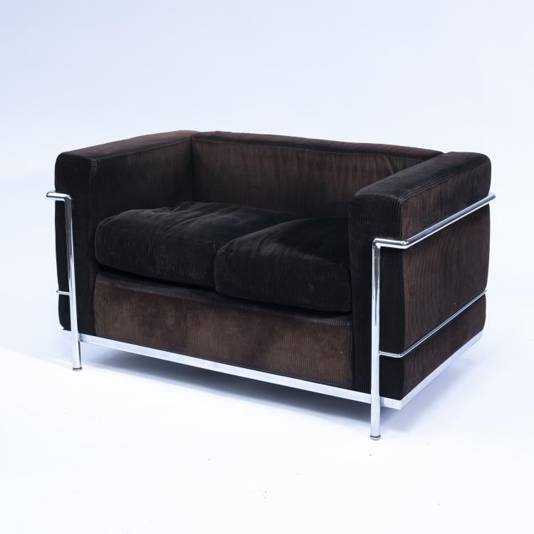 Bild 1 zu Objekt, 'LC 2' settee, 1928, Pierre Jeanneret,Charlotte Perriand,Le Corbusier Charles-&Eacute;douard Jeanneret-Gris, Cassina, Mailand, 155B 273