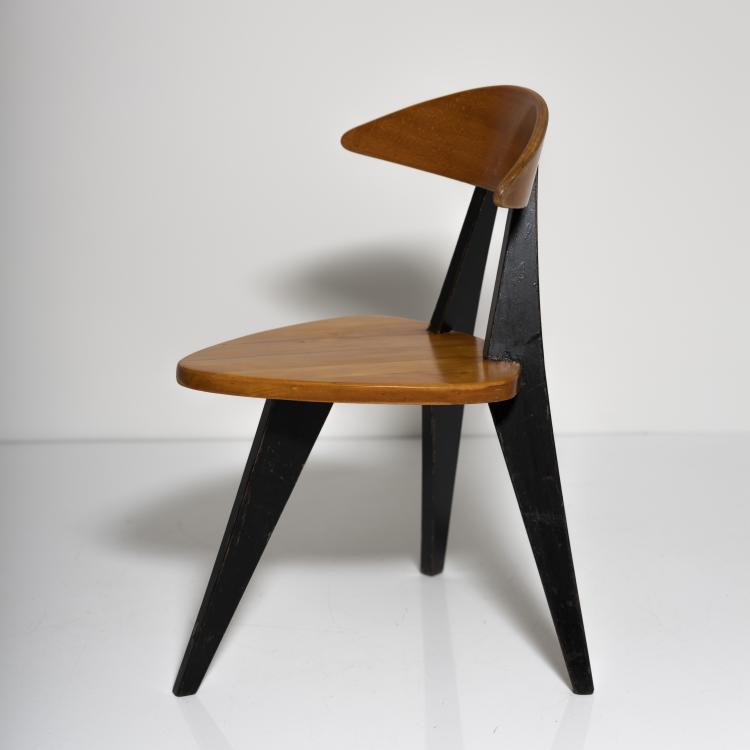 Hauptbild zu Objekt, Three-legged child's chair, 1954, Walter Papst, Wilkhahn, Eimbeckhausen, 155B 434
