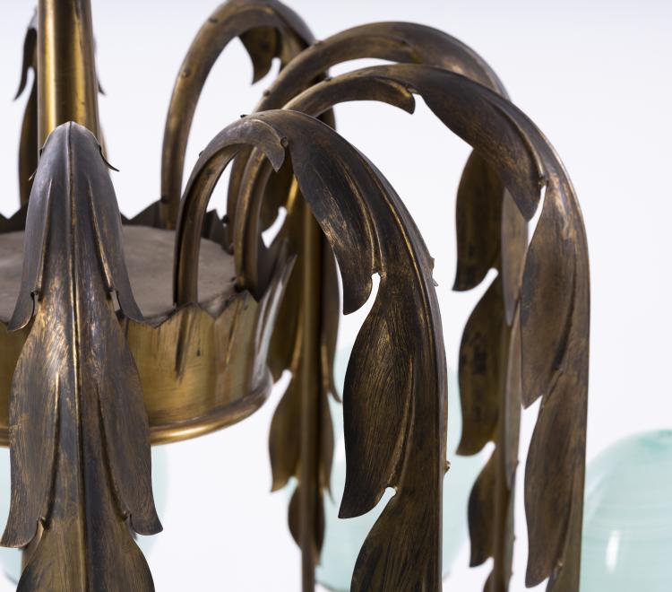 Bild 5 zu Objekt, Ceiling light, 1940/50s , Tomaso Buzzi (attributed), Venini & C., Murano (zugeschrieben), 154A 93