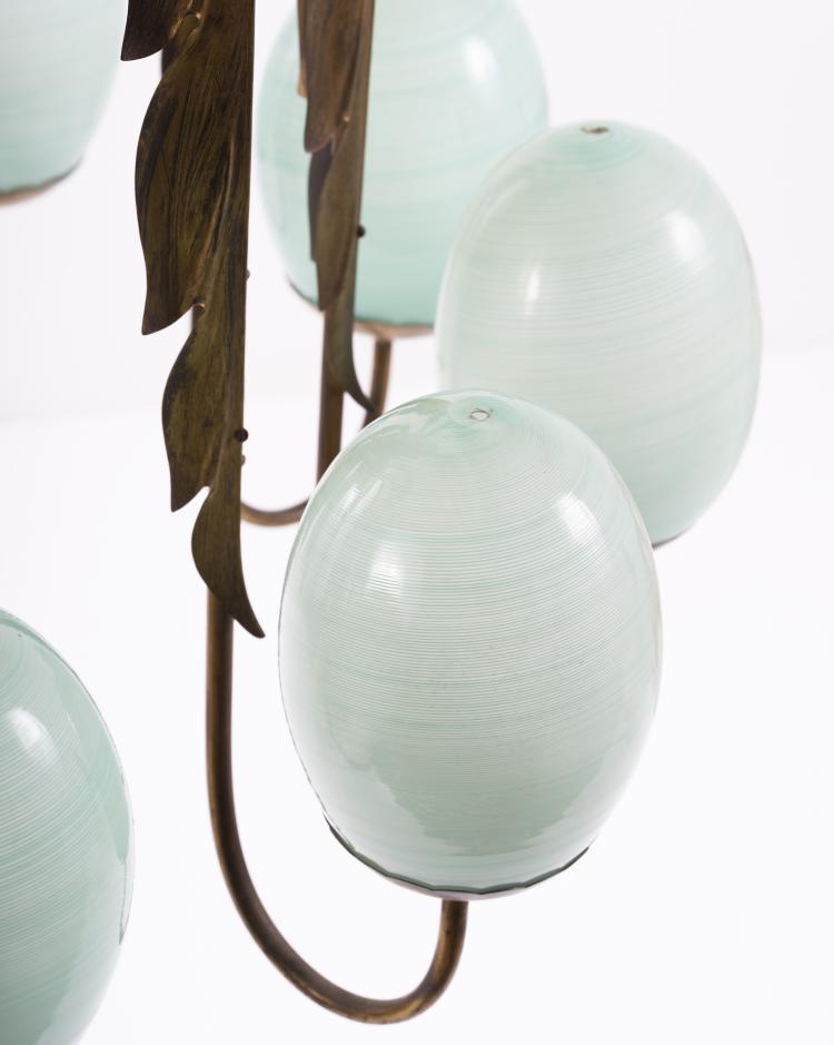 Bild 6 zu Objekt, Ceiling light, 1940/50s , Tomaso Buzzi (attributed), Venini & C., Murano (zugeschrieben), 154A 93