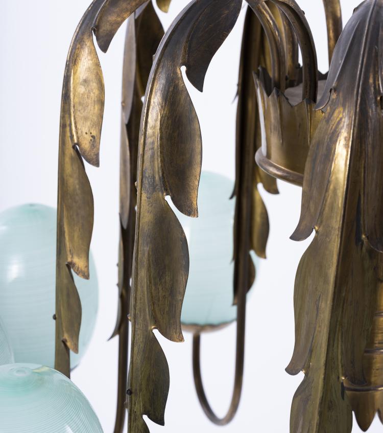 Bild 7 zu Objekt, Ceiling light, 1940/50s , Tomaso Buzzi (attributed), Venini & C., Murano (zugeschrieben), 154A 93